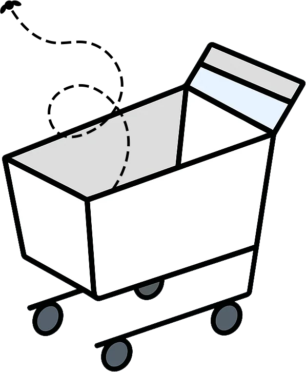 Ilustración de carrito vacío